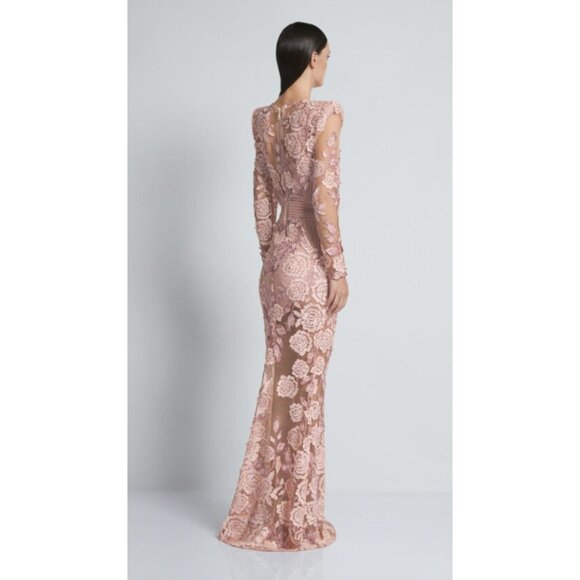 Zhivago Pink Floral Lace Maxi Dress - Picture 2 of 9